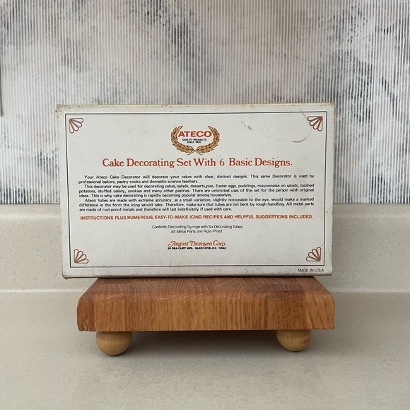 Vintage, ATECO Fancy Cake & Pastry Decorating Set, No. 701 - Picture 3 of 6